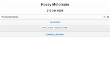 Tablet Screenshot of hoveymotorcars.com